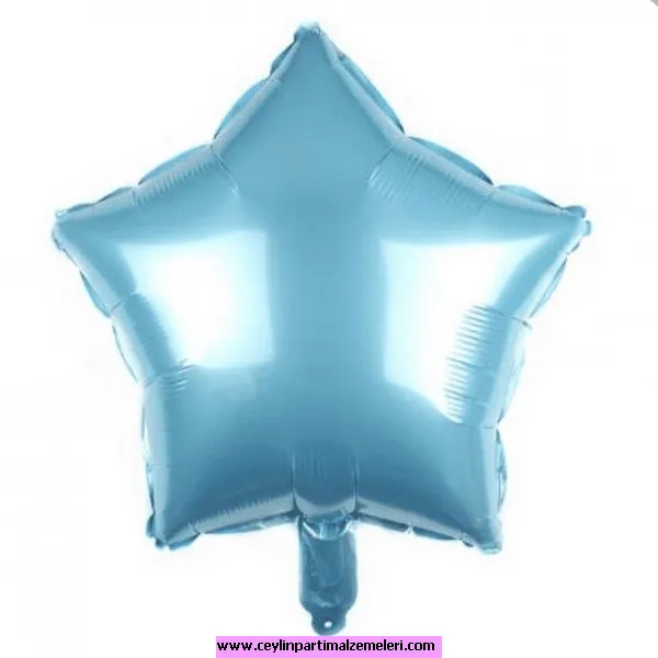 Mavi Yıldız Folyo Balon